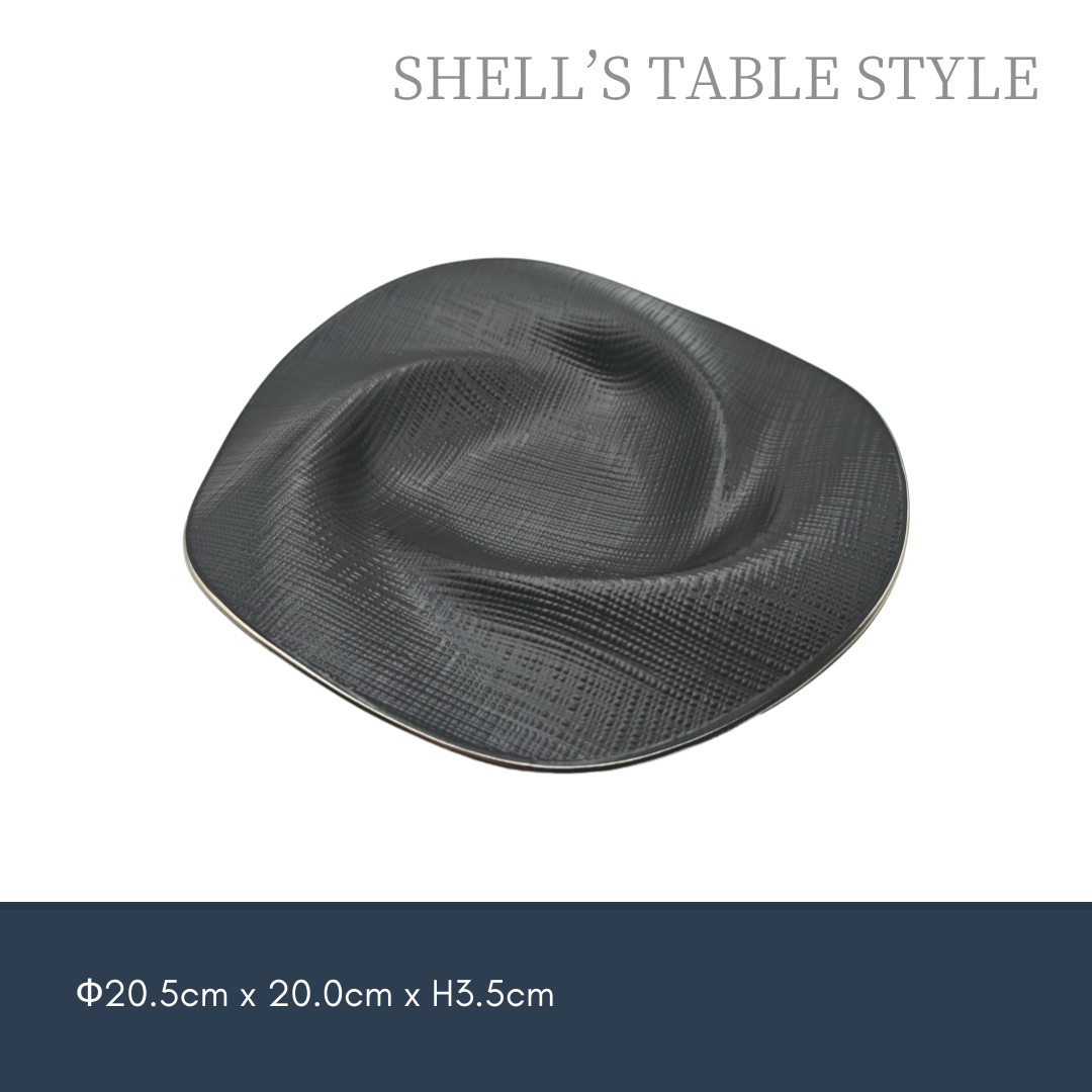 Đĩa tròn xoắn ốc 8 inch, màu đen